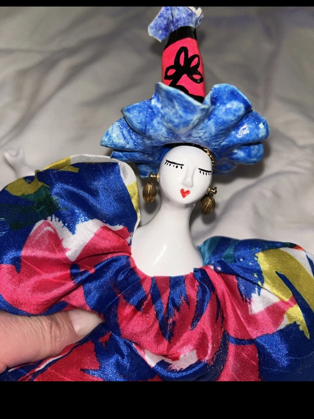 14.5” Marie Paule Rigodon Poupee Posable Porcelain France Handmade Vintage Doll